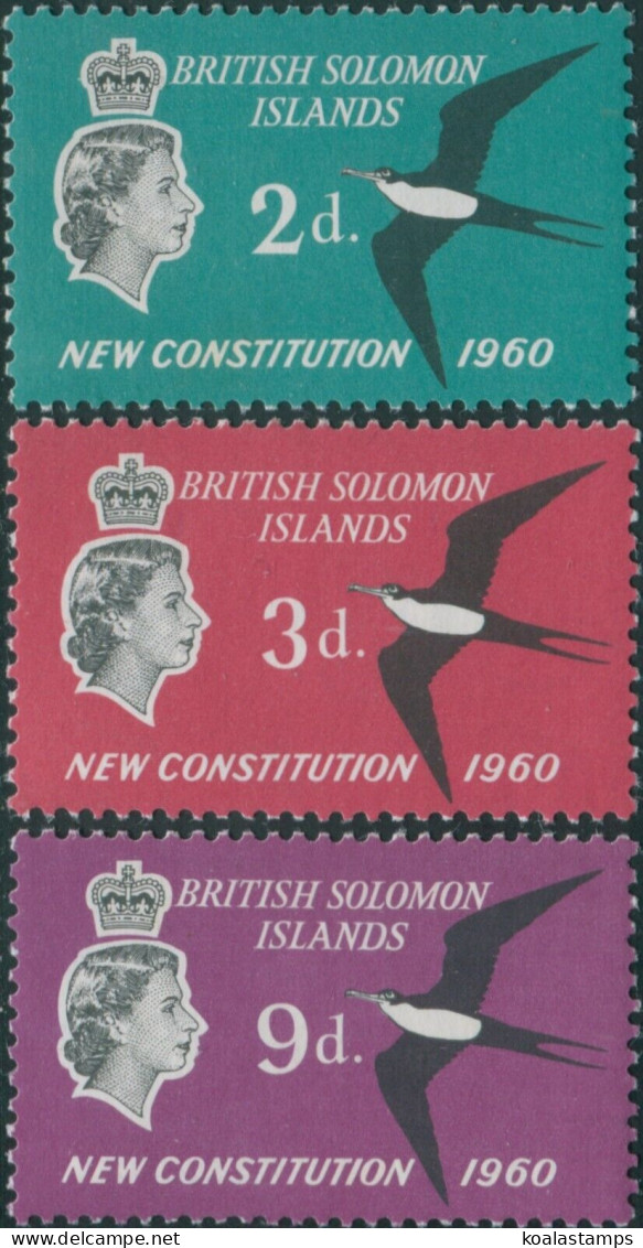 Solomon Islands 1961 SG97-99 New Constitution Set MLH - Salomoninseln (Salomonen 1978-...)