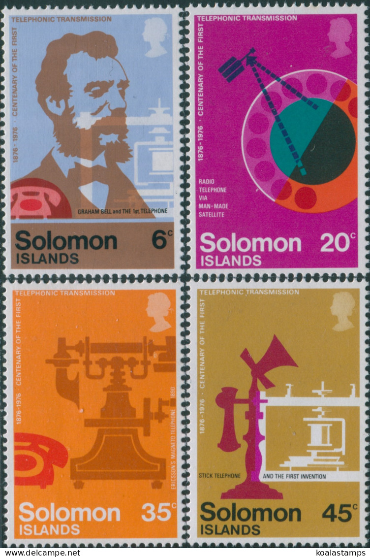 Solomon Islands 1976 SG326-329 Telephone Set MNH - Solomon Islands (1978-...)