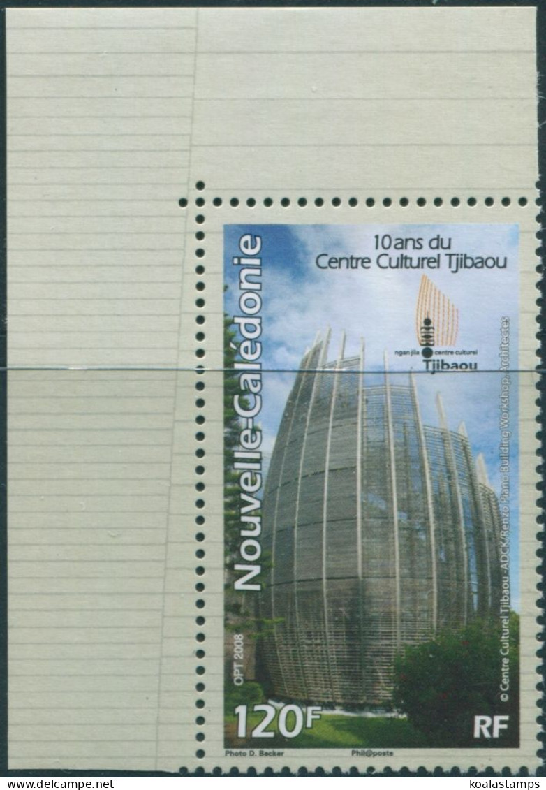 New Caledonia 2008 SG1443 120f Tjibaou Cultural Centre MNH - Other & Unclassified