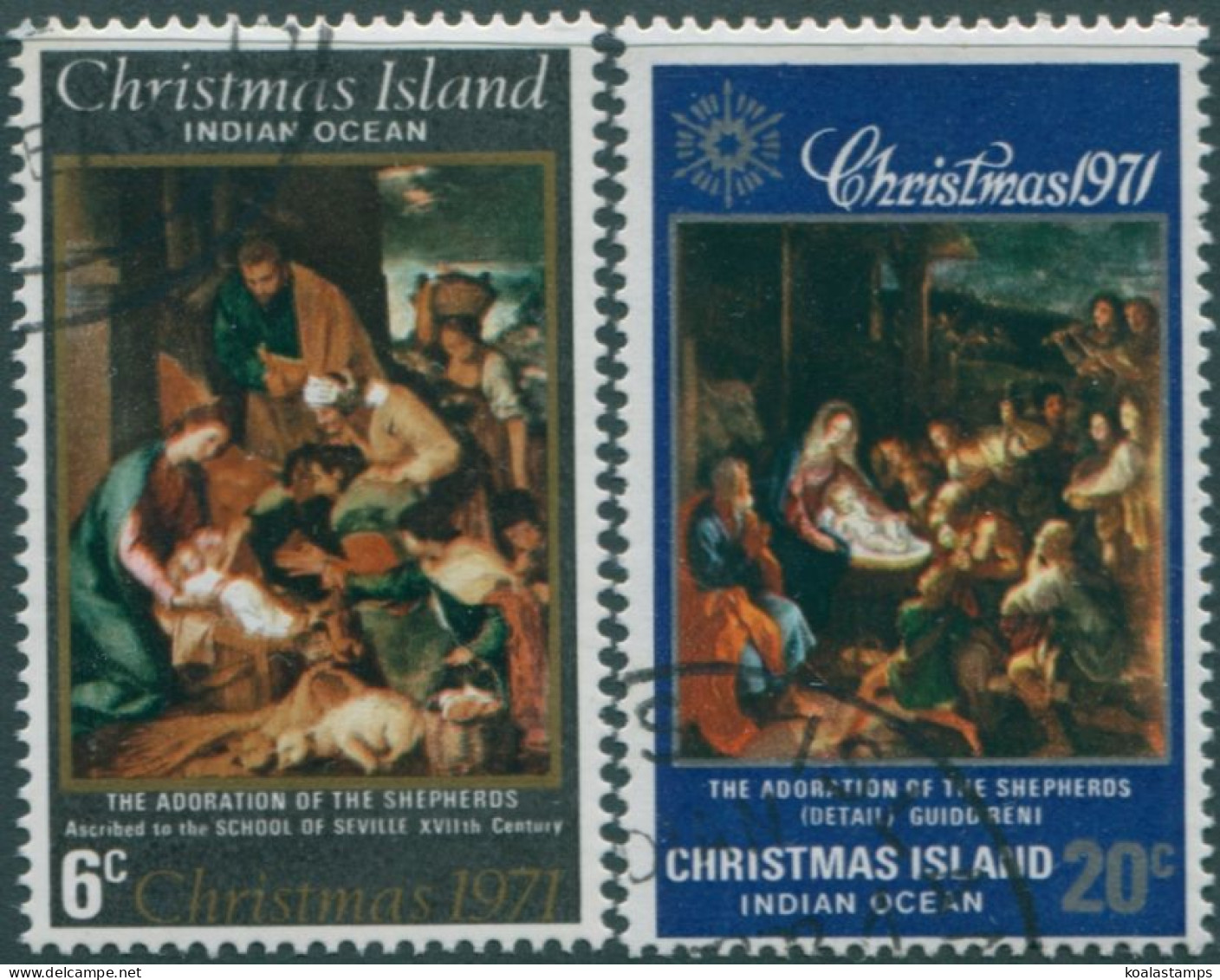 Christmas Island 1971 SG35-36 Christmas Set Set FU - Christmas Island
