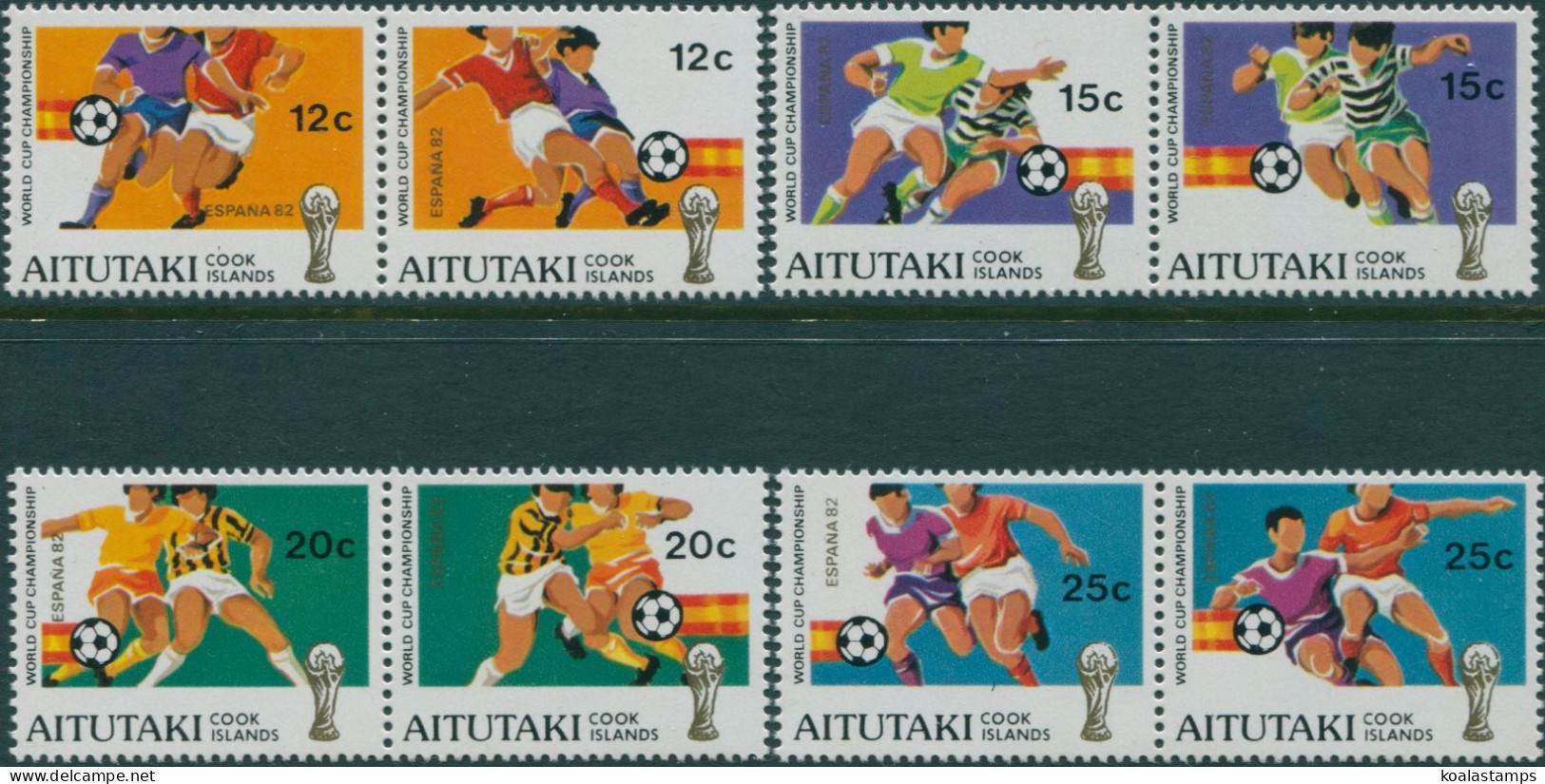 Aitutaki 1981 SG397-404 Football World Cup Set MNH - Cook Islands