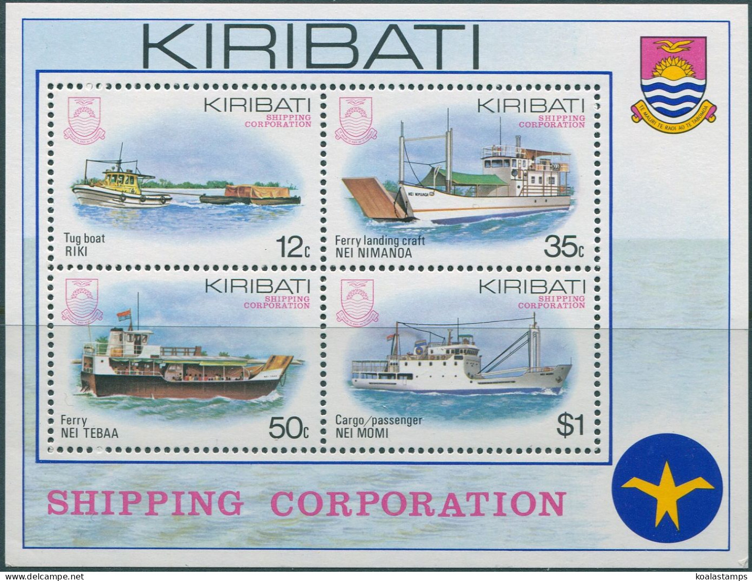 Kiribati 1984 SG223 Shipping MS MNH - Kiribati (1979-...)