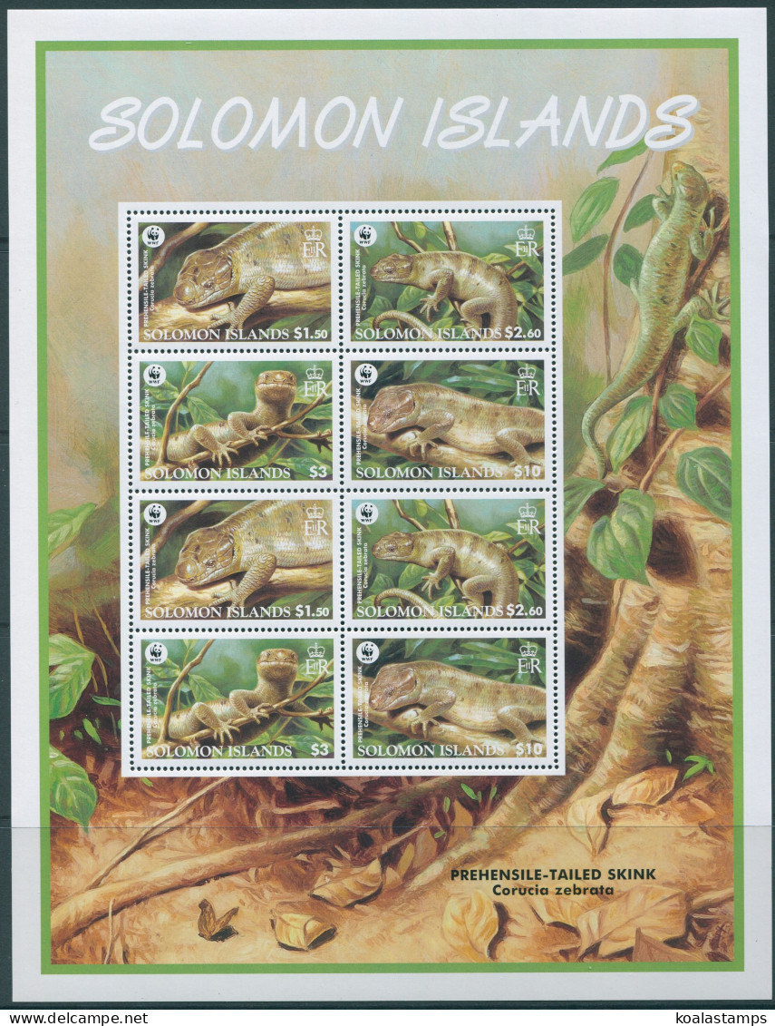 Solomon Islands 2005 SG1165S WWF Skink Sheetlet MNH - Solomon Islands (1978-...)