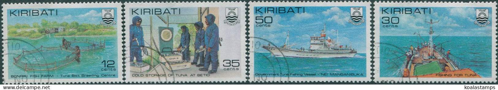 Kiribati 1981 SG158-161 Tuna Fishing Set FU - Kiribati (1979-...)