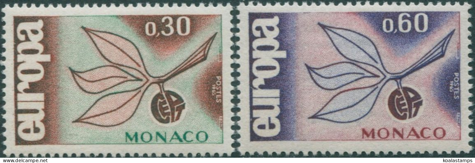 Monaco 1965 SG831-832 Europa Sprig Set MNH - Andere & Zonder Classificatie