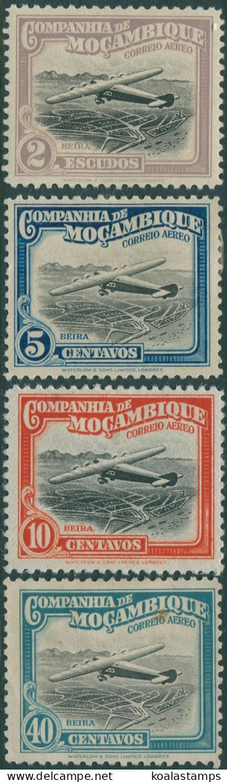 Mozambique Company 1935 SG271-282 Airliner Over Beira (4) MH - Mosambik