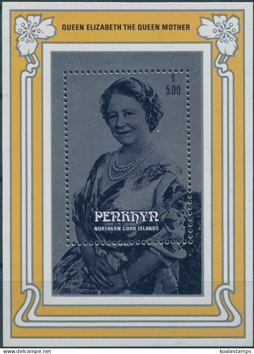 Cook Islands Penrhyn 1985 SG382 Queen Mother MS MNH - Penrhyn