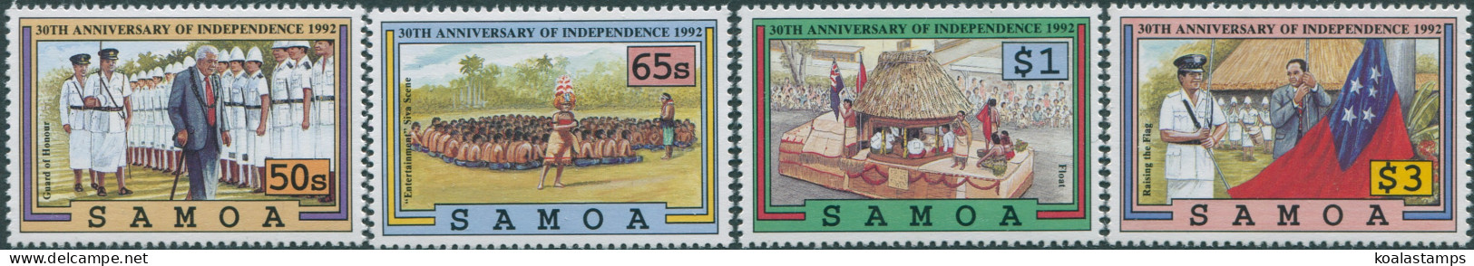 Samoa 1992 SG872-875 30th Anniversary Set MNH - Samoa