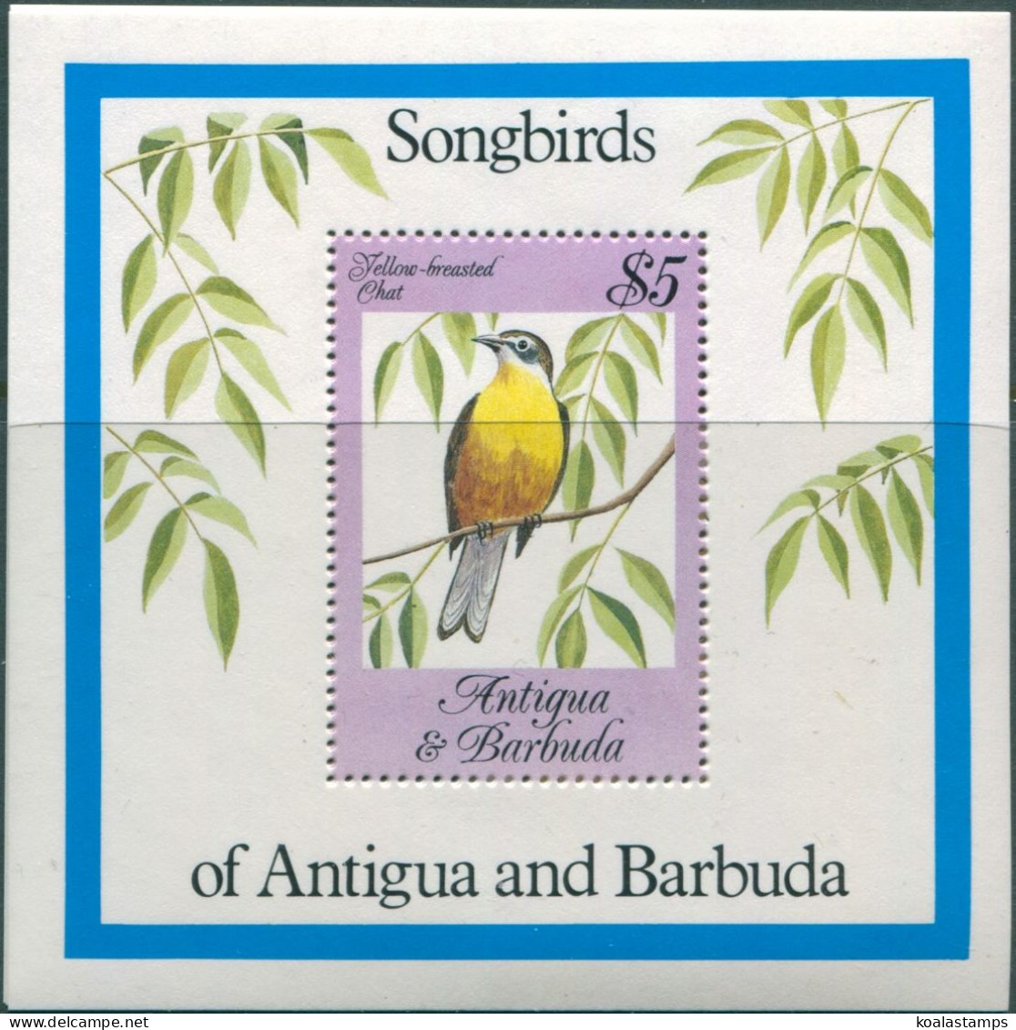 Antigua 1984 SG874 Songbirds MS MNH - Antigua And Barbuda (1981-...)