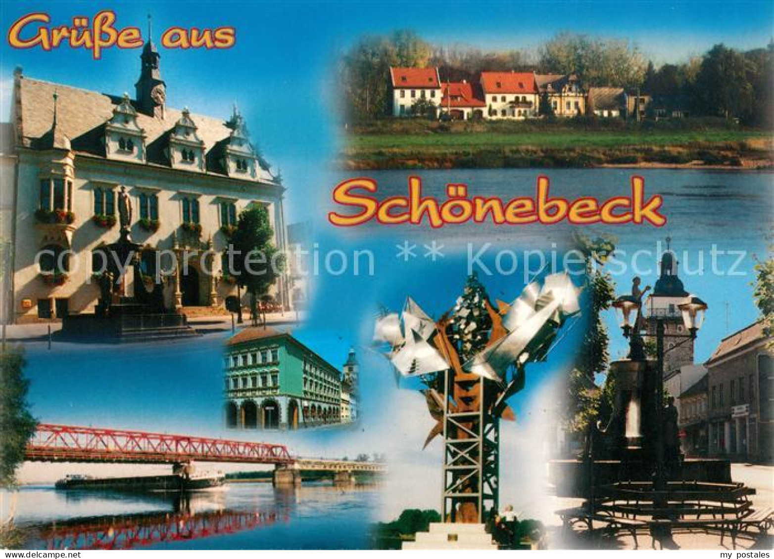 73268013 Schoenebeck Elbe Bruecke Brunnen  Schoenebeck Elbe - Schönebeck (Elbe)