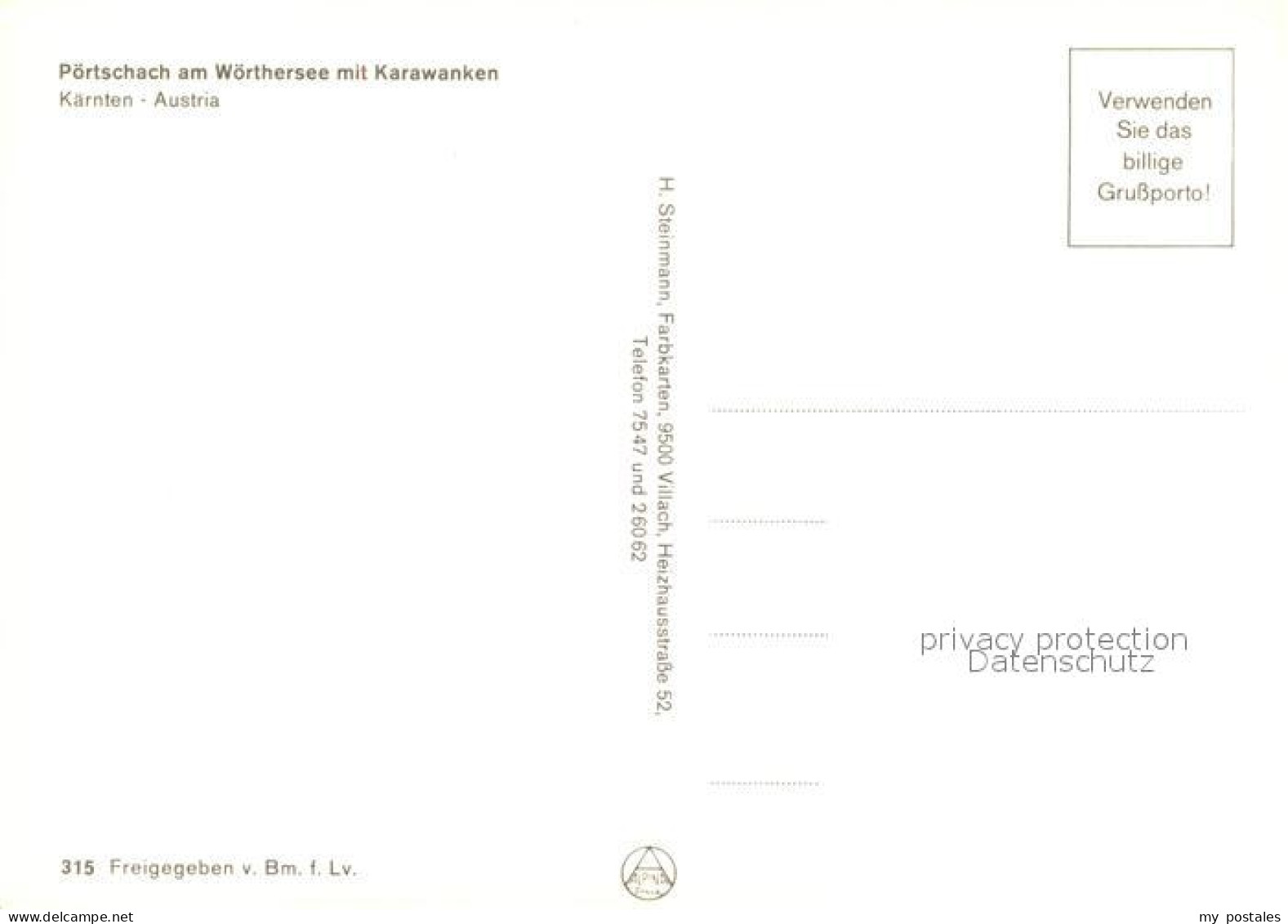 73267955 Poertschach Woerthersee Fliegeraufnahme Seepartie Mit Karawanken Poerts - Other & Unclassified