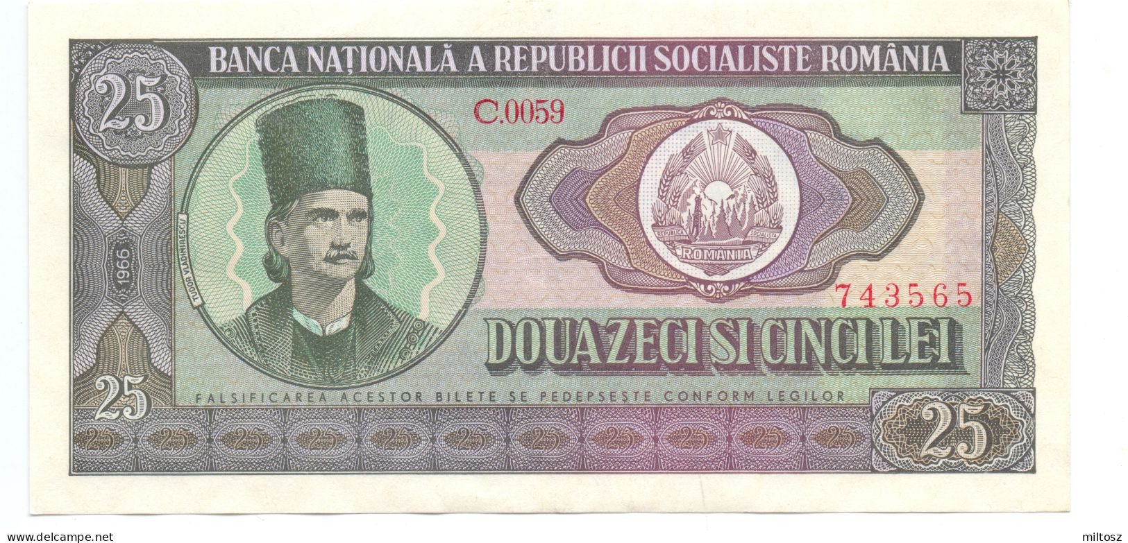 Romania 25 Lei 1966 - Roumanie