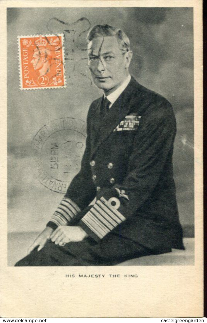 X0416 England, Maximum Card  1950 His Majesty The King George VI. - Maximumkaarten