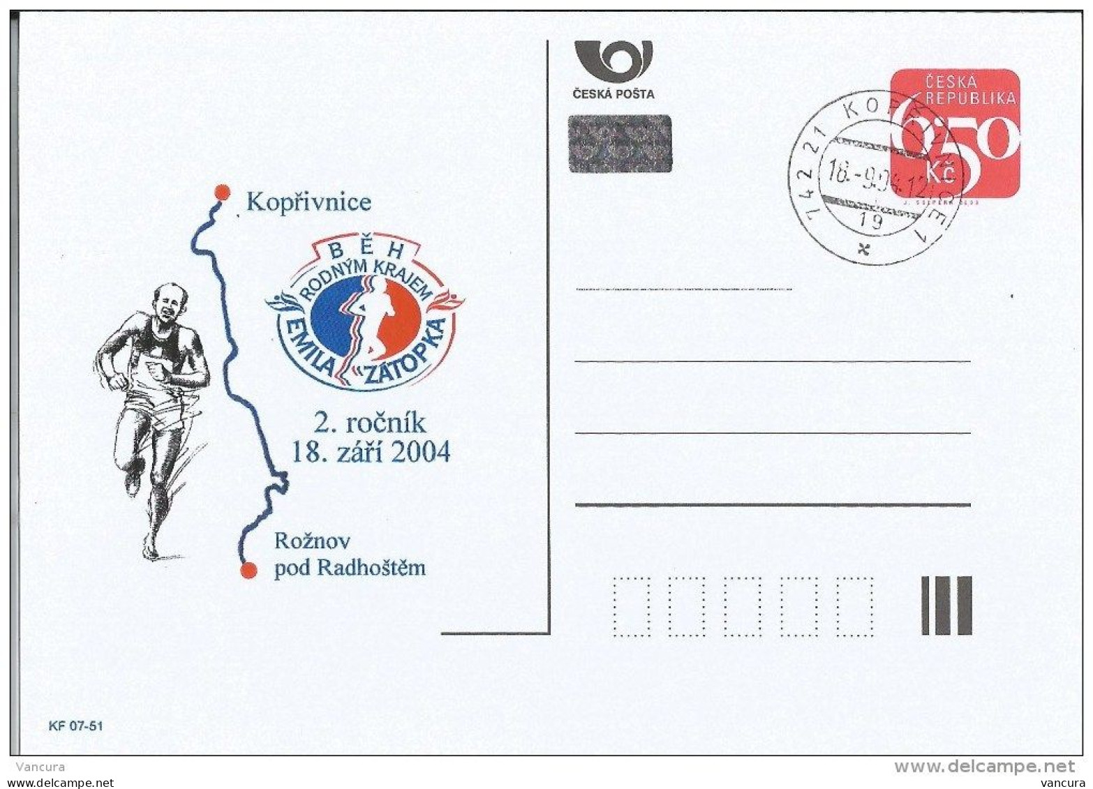 CDV C Czech Republic Zatopek Run 2004 - Leichtathletik