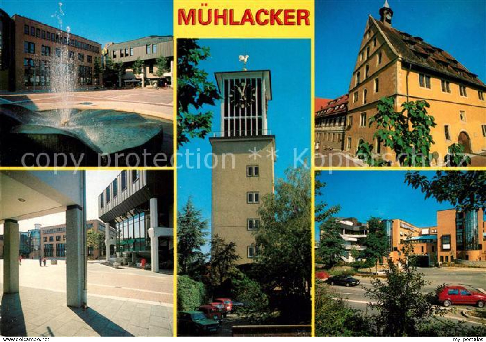 73267637 Muehlacker Brunnen Rathaus Turm Arkaden Muehlacker - Mühlacker