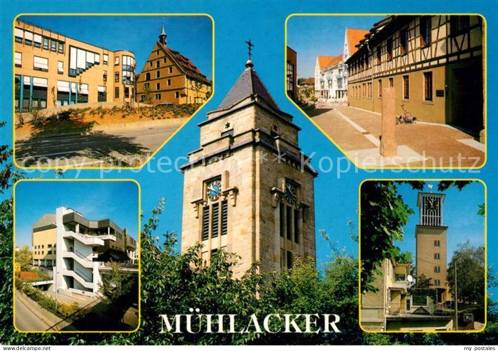 73267636 Muehlacker Teilansichten Kirchturm Uhrturm Muehlacker - Mühlacker