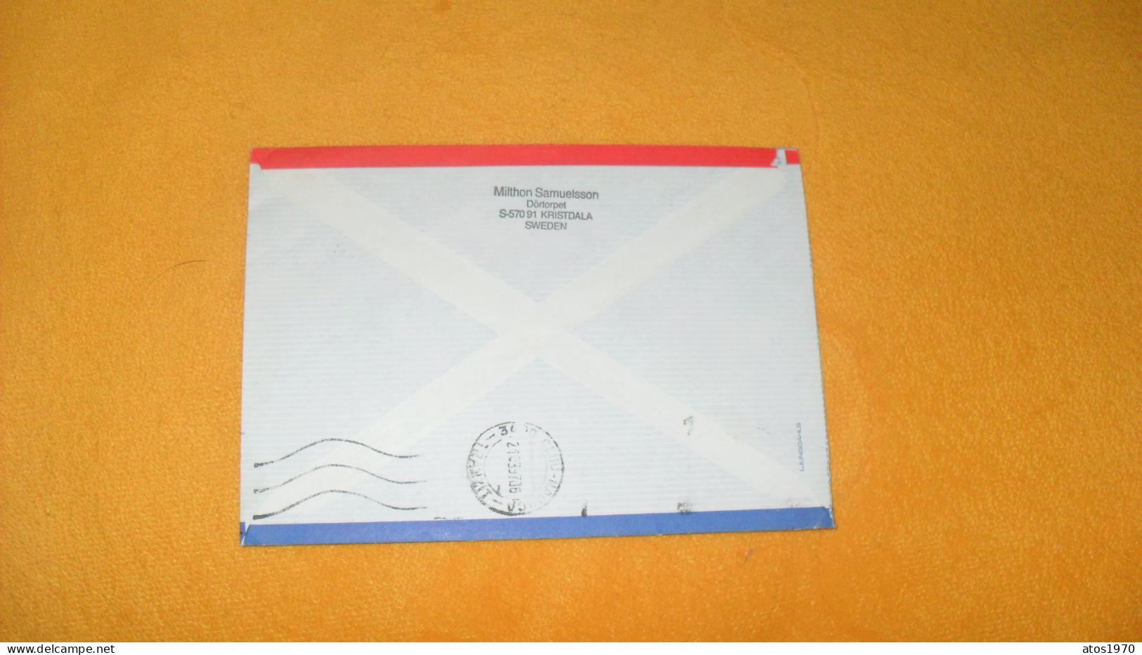 ENVELOPPE DE 1997../ CACHETS ALVESTA HEMBYGD ALLBO FRI VY-97 SUEDE POUR CLUJ NAPOCA ROUMANIE + TIMBRES X3 - Cartas & Documentos