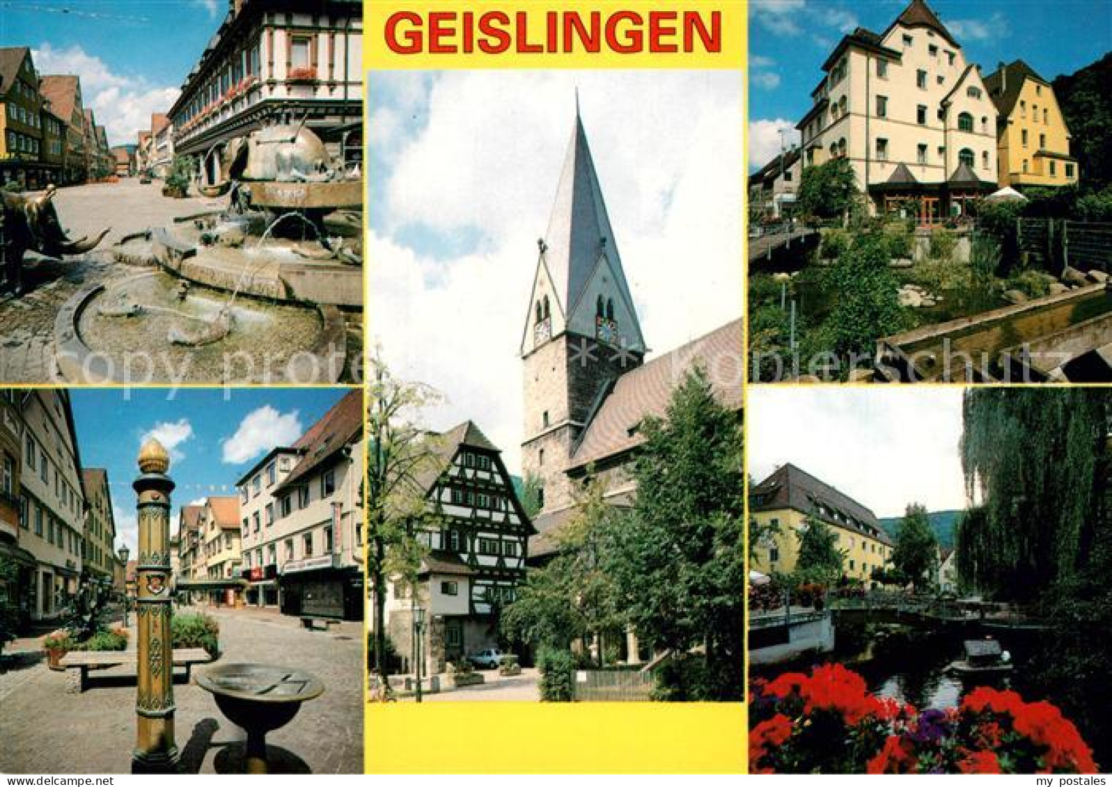 73267525 Geislingen Steige Brunnen Kirche Teilansichten Geislingen Steige - Geislingen