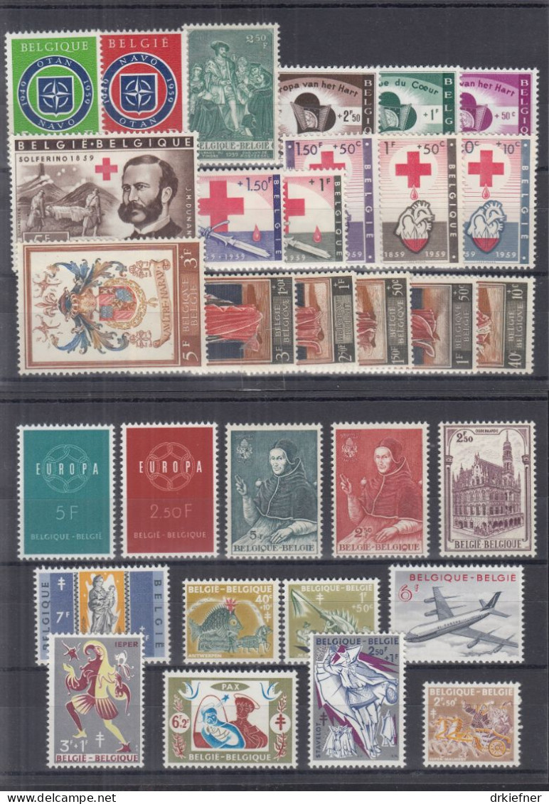 BELGIEN  1143-1173, Postfrisch **, Aus Jahrgang 1959 - Unused Stamps