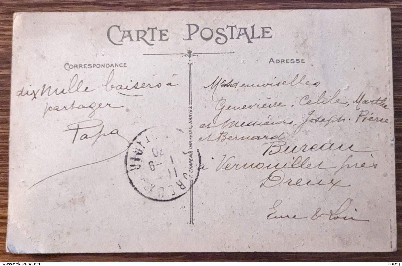 Carte Postale Ancienne Colorisée Nantes : Le Quai De La Fosse Et Le Port - Unclassified