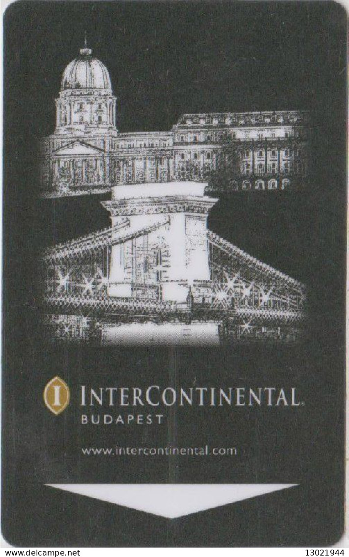 UNGHERIA  KEY HOTEL   InterContinental Budapest - Cartes D'hotel