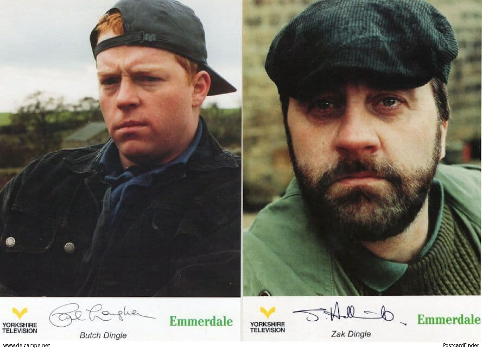 Zak Butch Dingle 2x Printed Signed Emmerdale Cast Card Photo S - Actores Y Comediantes 