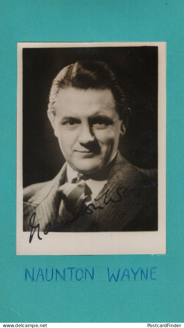 Naunton Wayne The Lady Vanishes Large Mounted Hand Signed Autograph - Schauspieler Und Komiker