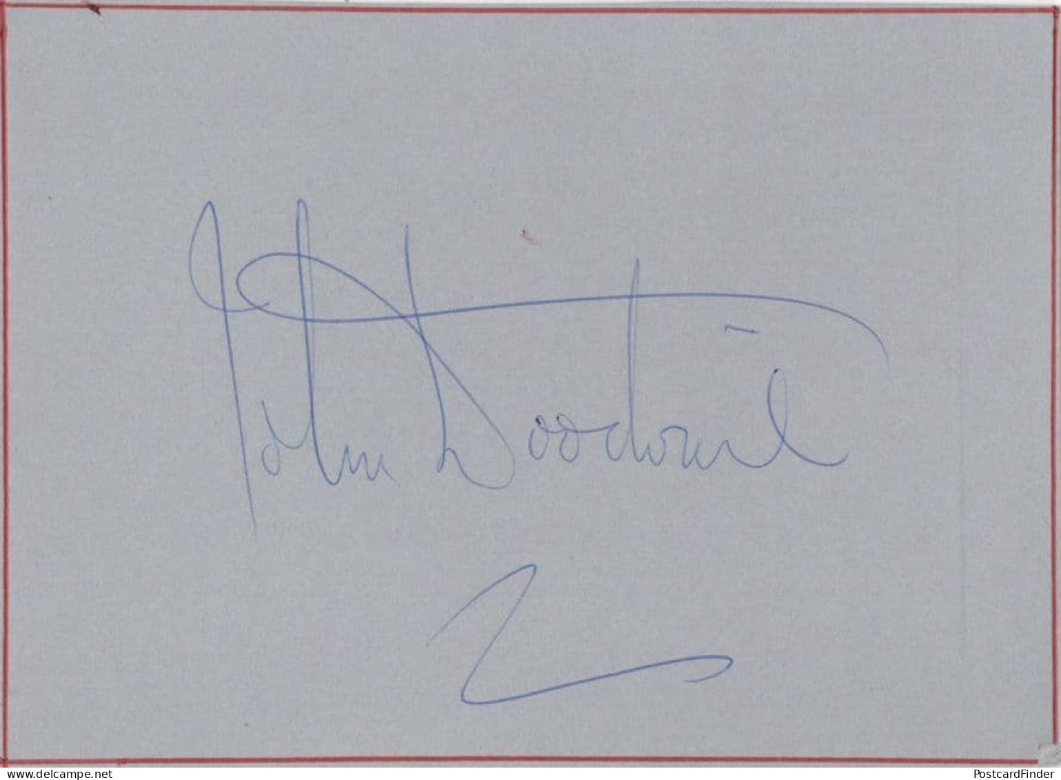 John Woodvine An American Werewolf In London Hand Signed Autograph - Schauspieler Und Komiker