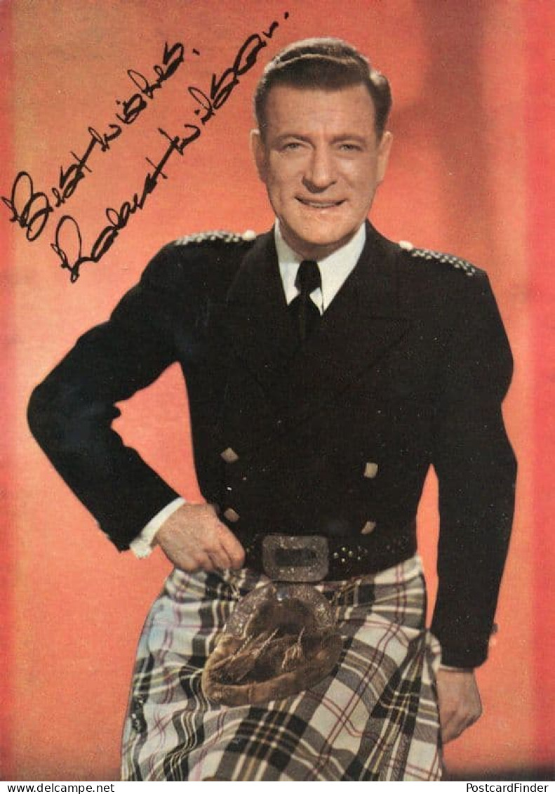 Robert Wilson Scottish Tenor Singer Large Hand Signed Photo - Actores Y Comediantes 