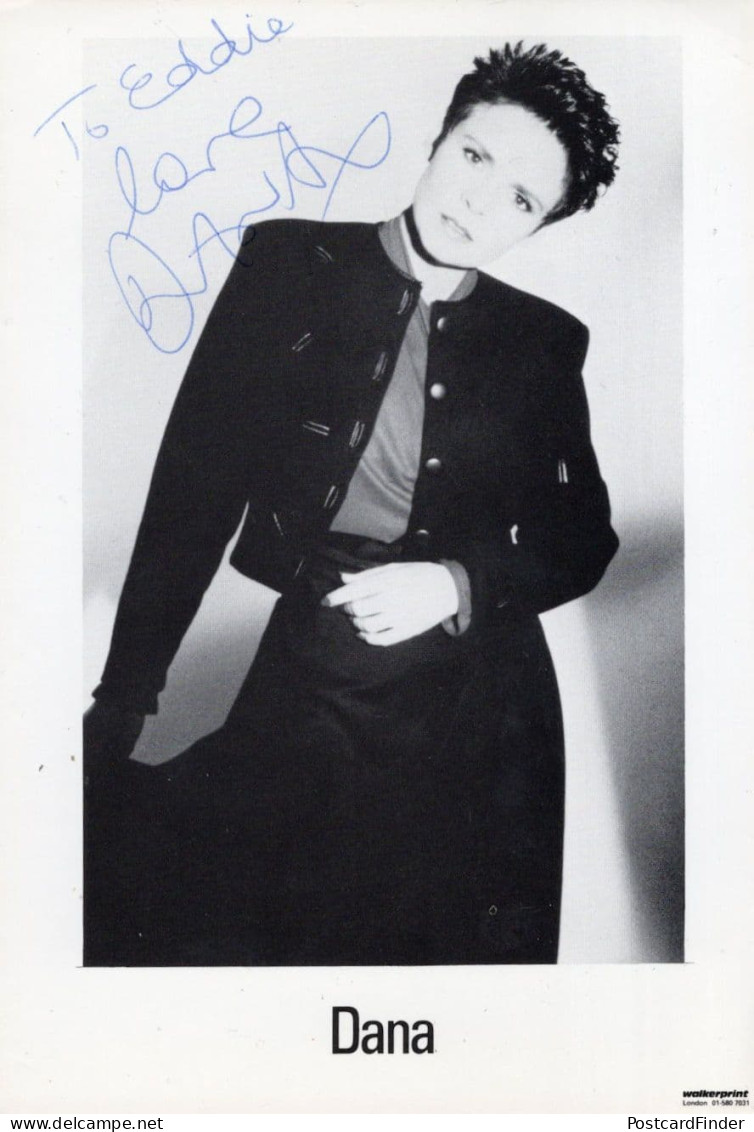 Dana Eurovision Song Contest Singer Hand Signed Photo - Attori E Comici 