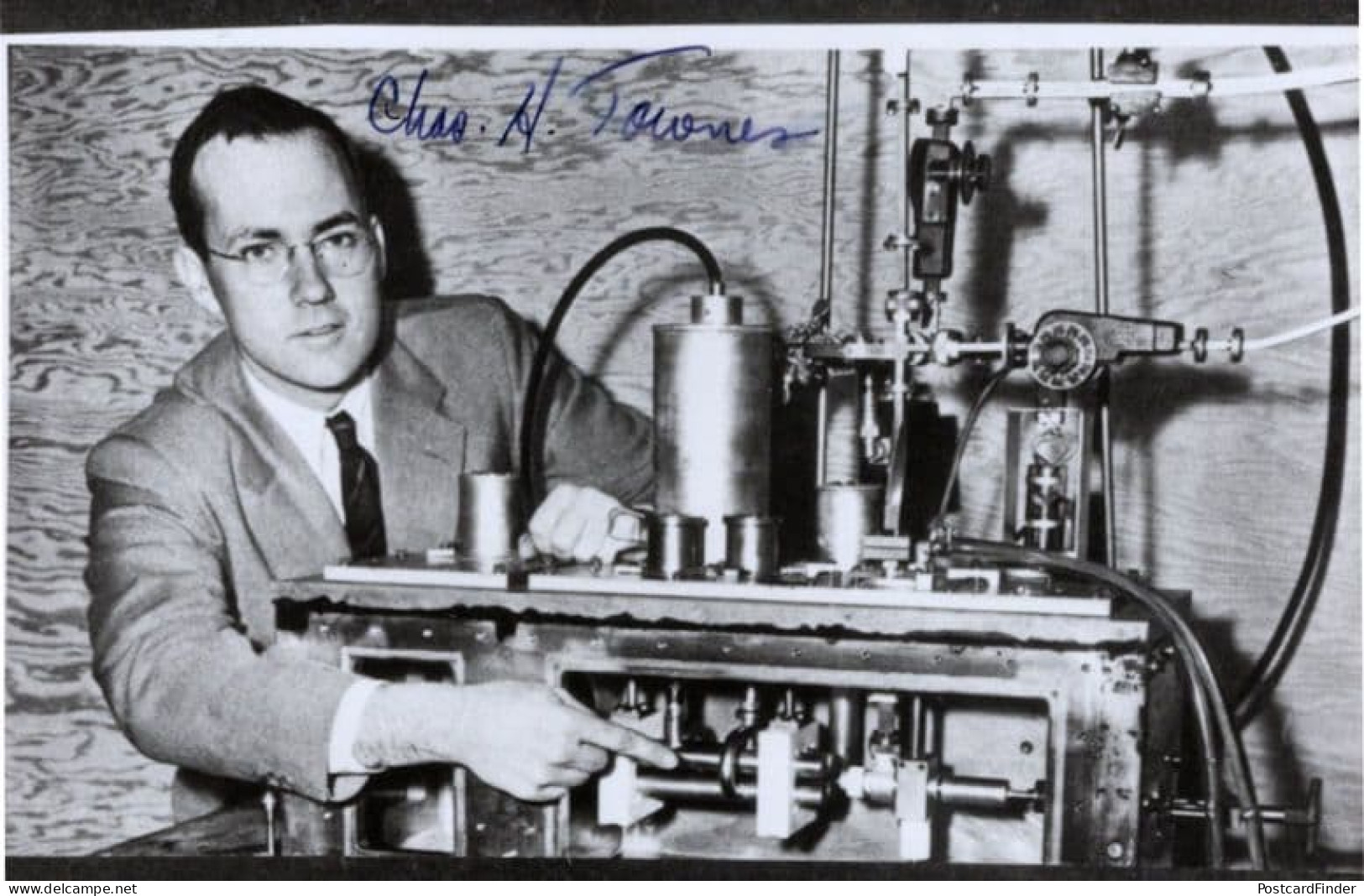 Charles H Townes Quantum Laser Electronics Physicist Hand Signed Photo - Acteurs & Toneelspelers