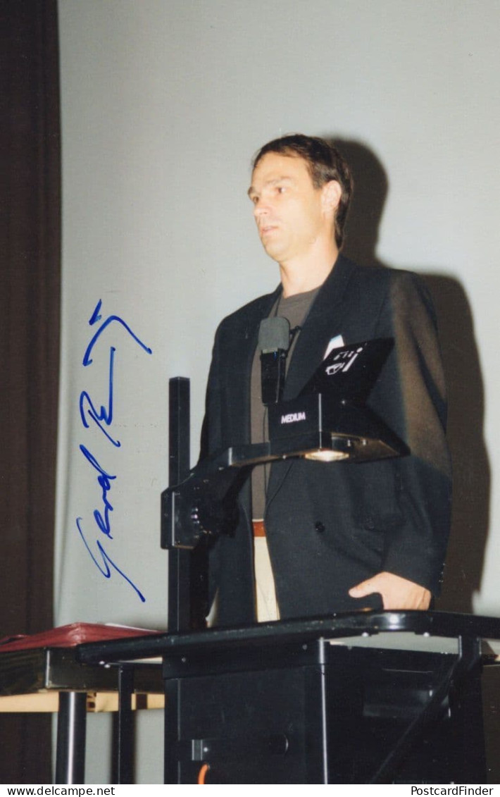 Gerd Binnig German Physicist Nobel Prize Winner Hand Signed Photo - Schauspieler Und Komiker