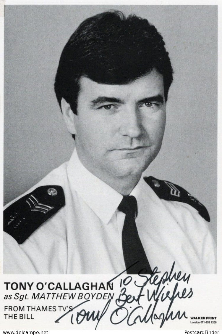 Tony Callaghan ITV The Bill Hand Signed Cast Card Photo - Acteurs & Comédiens
