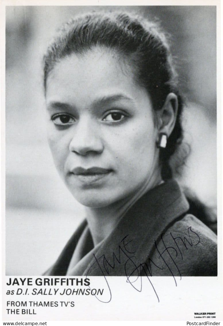 Jaye Griffiths As DI Sally Johnson The Bill ITV Hand Signed Cast Card - Actors & Comedians