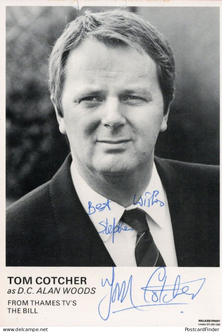 Tom Cotcher As DC Alan Woods The Bill ITV Hand Signed Cast Card - Actores Y Comediantes 