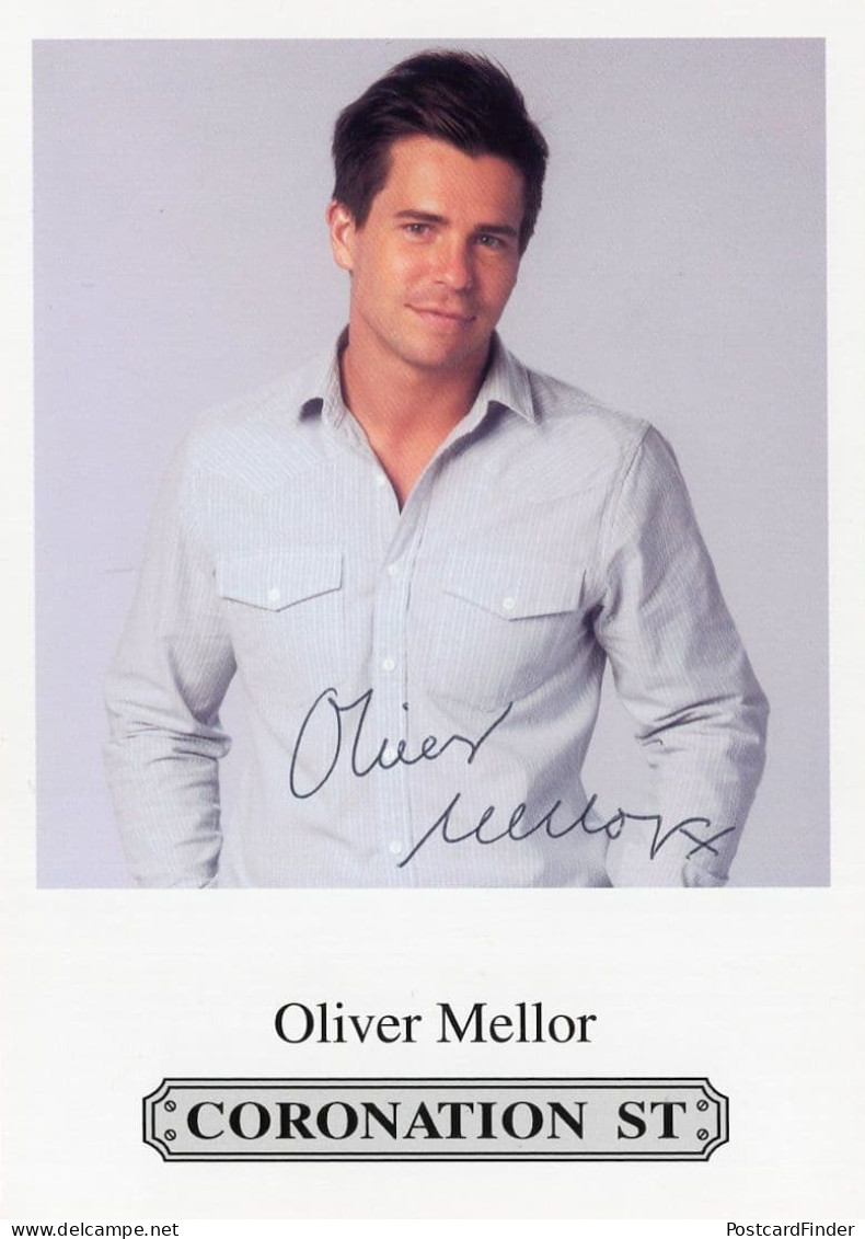 Oliver Mellor Coronation Street Hand Signed Cast Card Photo - Attori E Comici 