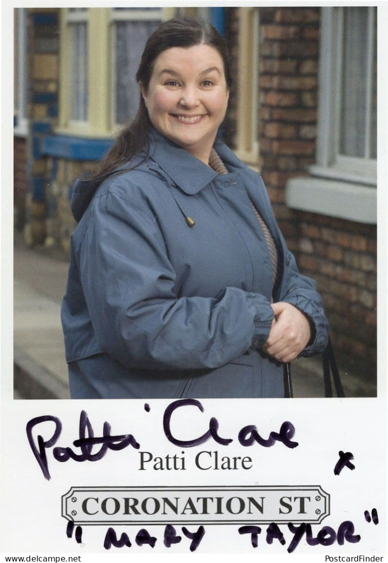 Patti Clare Coronation Street Hand Signed Cast Card Photo - Schauspieler Und Komiker