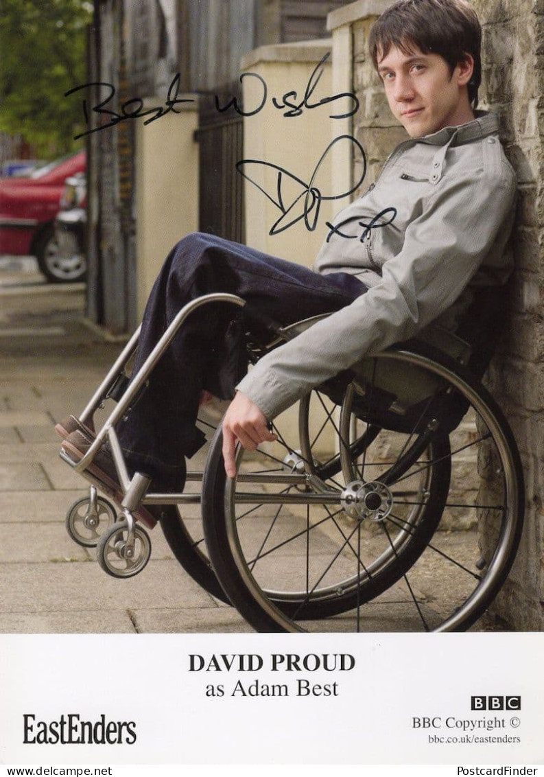 David Proud As Adam Best Eastenders Hand Signed Cast Card Photo - Actors & Comedians