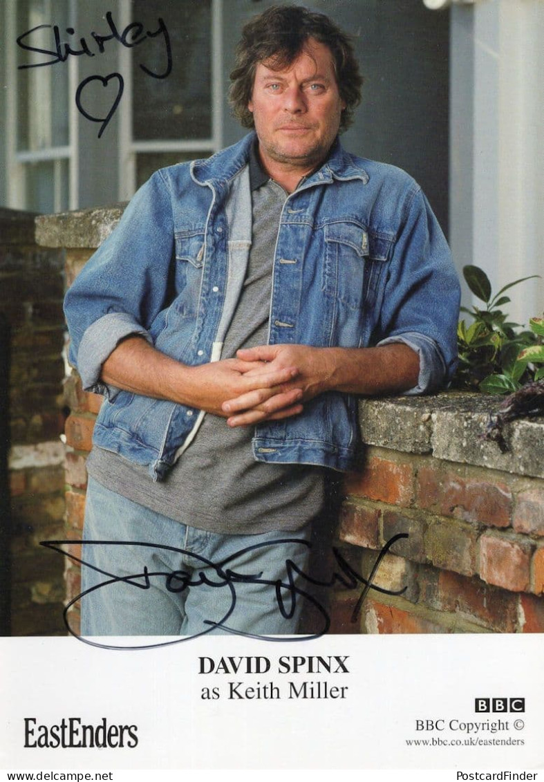 David Spinx As Keith Miller Eastenders Hand Signed Cast Card Photo - Attori E Comici 