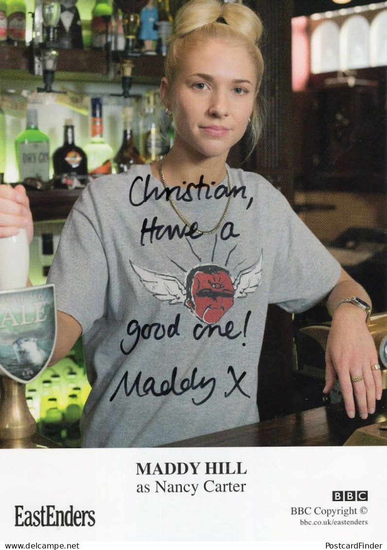 Maddy Hill As Nancy Carter Rare Eastenders Hand Signed Cast Card Photo - Acteurs & Comédiens