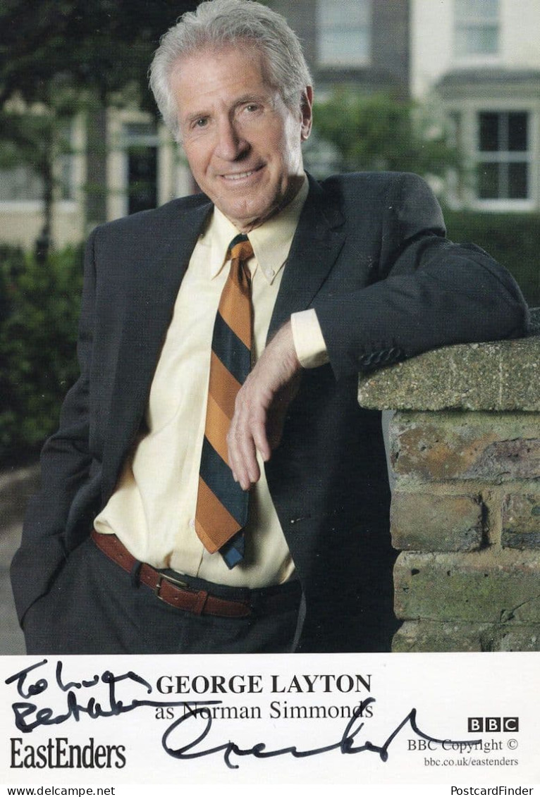 George Layton As Norman Simmons Eastenders Hand Signed Cast Card Photo - Acteurs & Comédiens