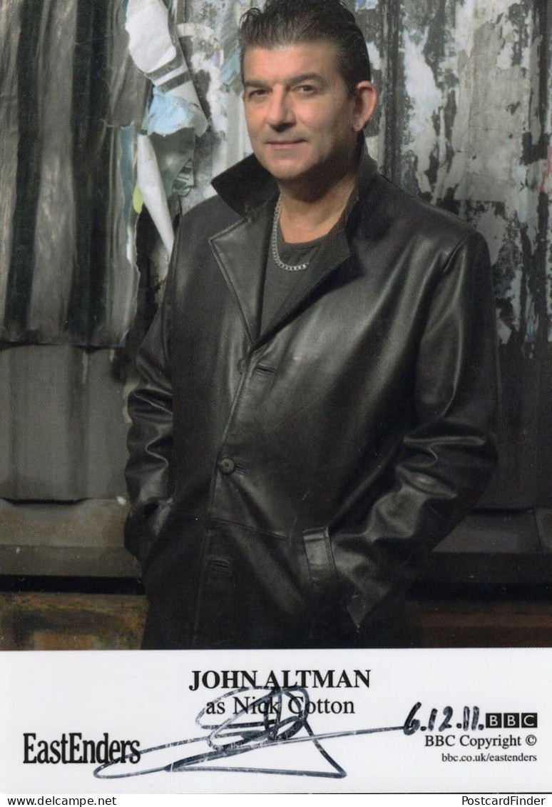 John Altman As Nasty Nick Cotton Eastenders Hand Signed Cast Card - Schauspieler Und Komiker