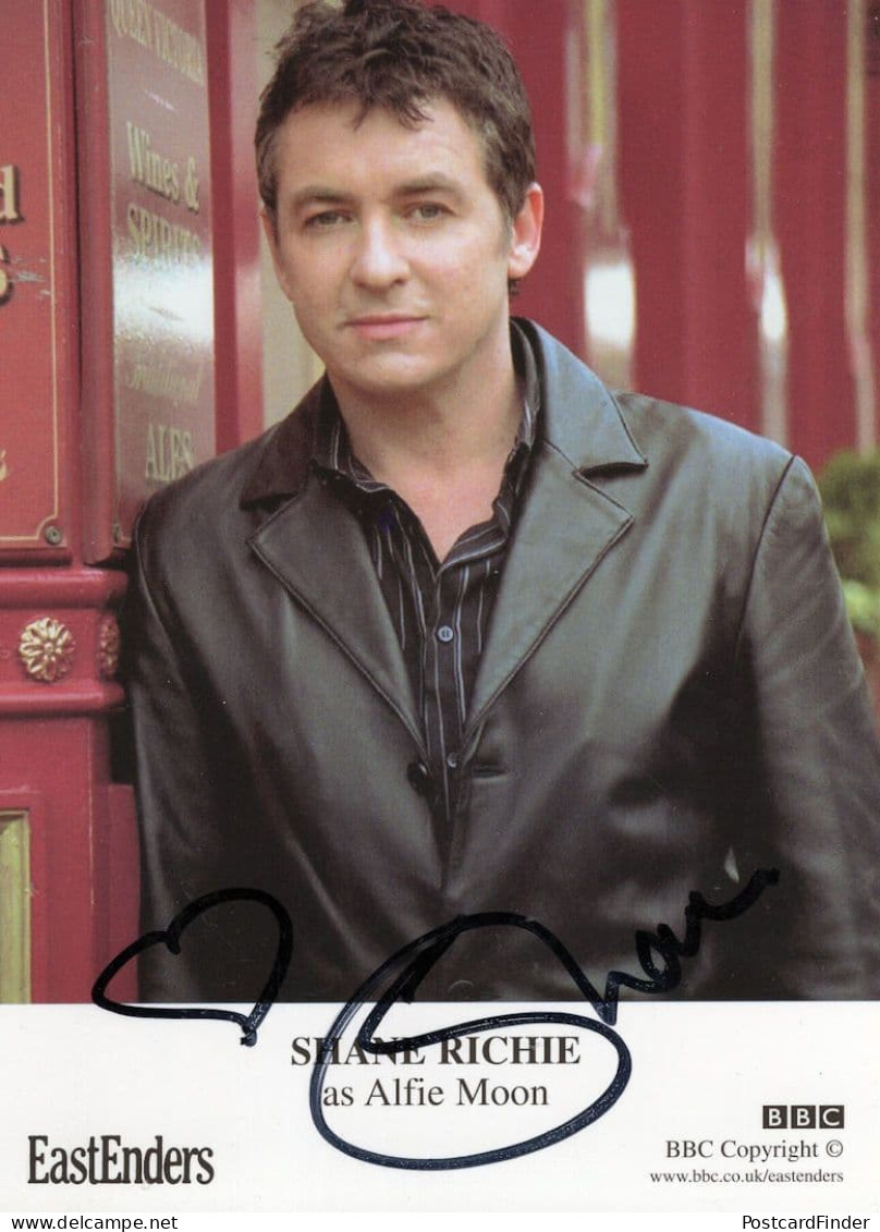 Shane Richie As Alfie Moon Eastenders Hand Signed Cast Card Photo - Actores Y Comediantes 