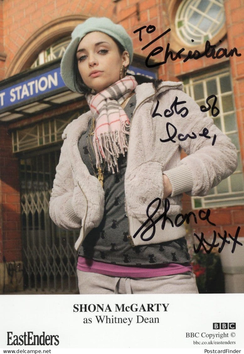 Shona McGarty Eastenders Hand Signed Cast Card Photo - Actors & Comedians