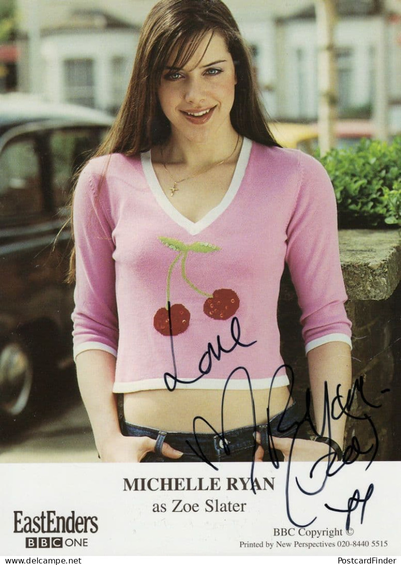 Michelle Ryan As Zoe Slater Eastenders Hand Signed Cast Card Photo - Acteurs & Toneelspelers