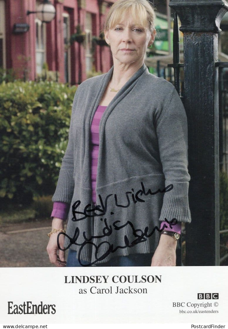 Lindsey Coulson As Carol Jackson Hand Signed Eastenders Cast Card - Schauspieler Und Komiker