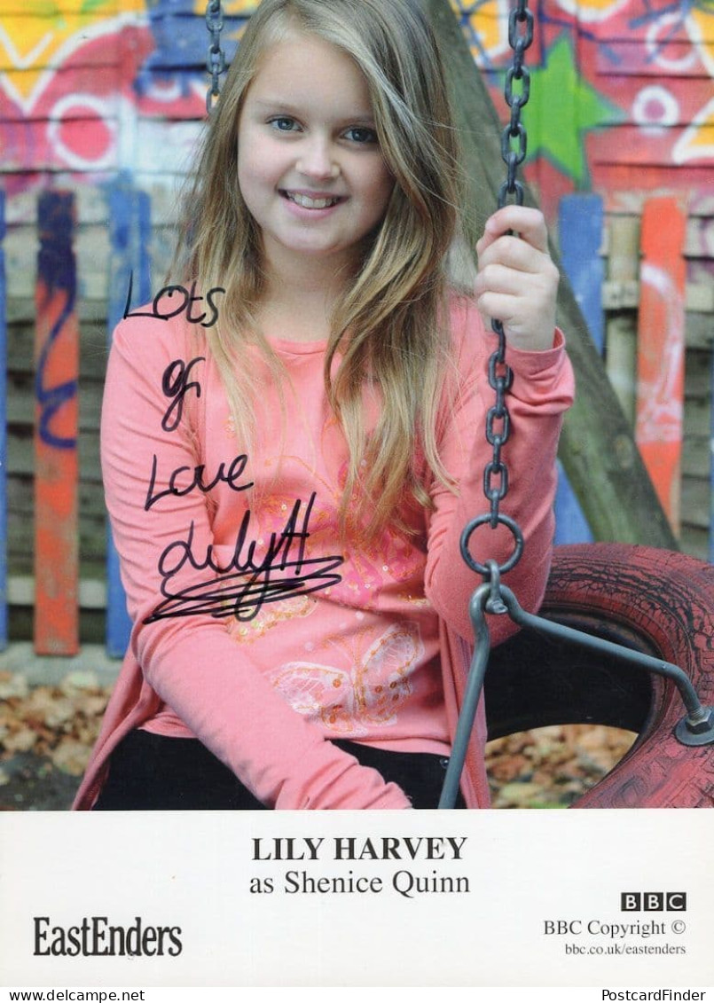 Lily Harvey As Shenrice Quinn Eastenders RARE Hand Signed Cast Card - Schauspieler Und Komiker