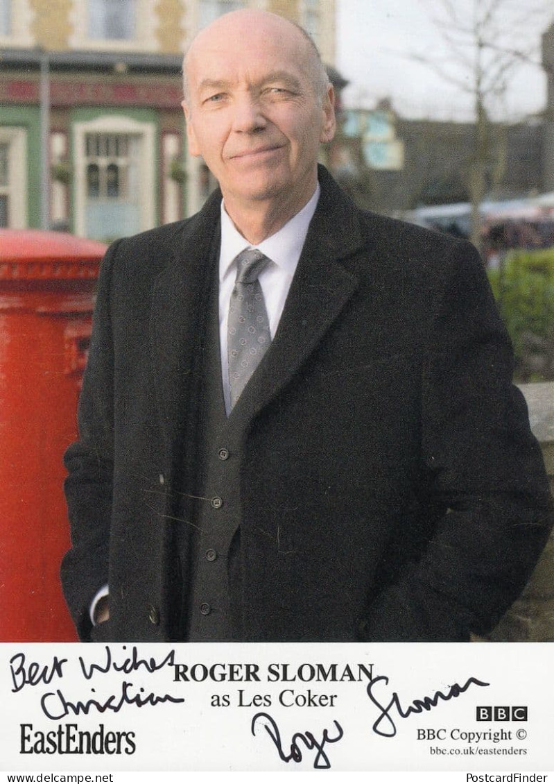 Roger Sloman As Les Coker Eastenders Hand Signed Cast Card Photo - Actores Y Comediantes 