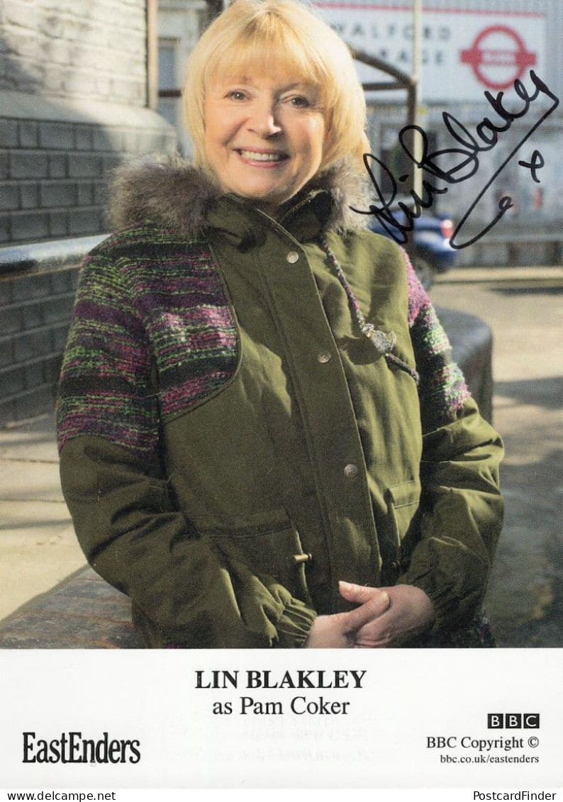Lin Blakley As Pam Coker Eastenders Hand Signed Cast Card Photo - Actores Y Comediantes 