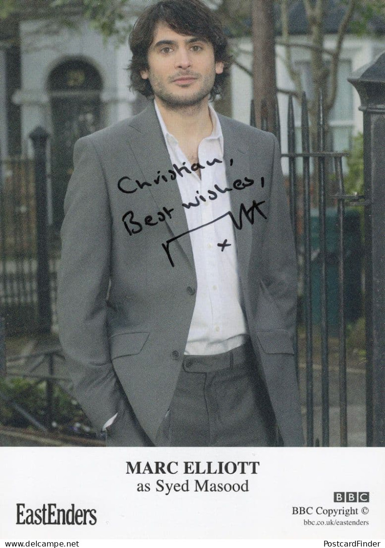 Marc Elliott As Syed Masood Eastenders Hand Signed Cast Card Photo - Acteurs & Comédiens